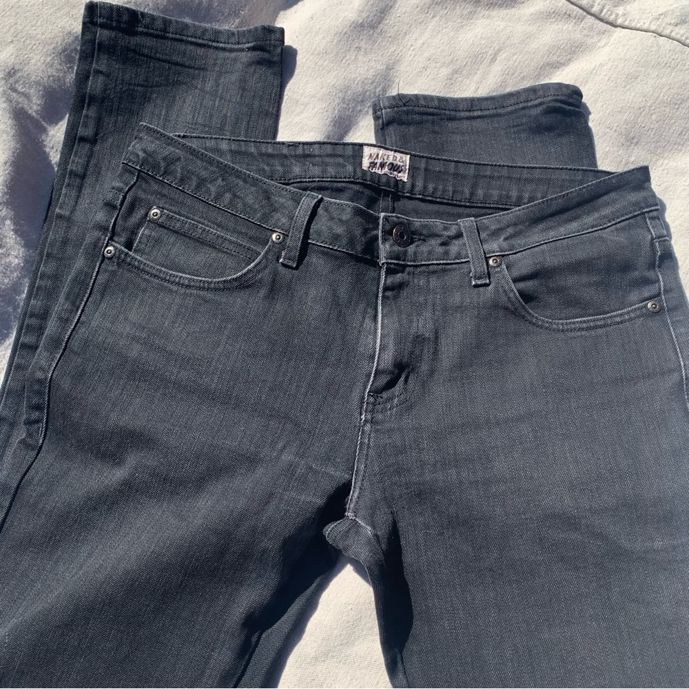 COPY - Naked & Famous Super Skinny Guy Black Power Stretch Jeans Size 36